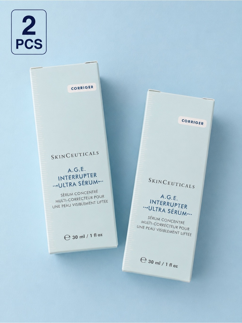 SkinCeuticals Light Blue A.G.E. Interrupter Ultra Sérum – Twin Pack